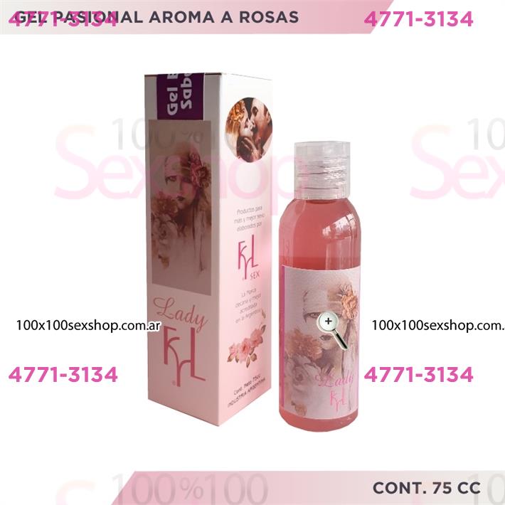 Cód: CA CR L ROSA - Gel Pasional aroma a rosas 75cc - $ 5500